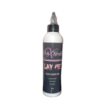 Liquid lay me down glue gel