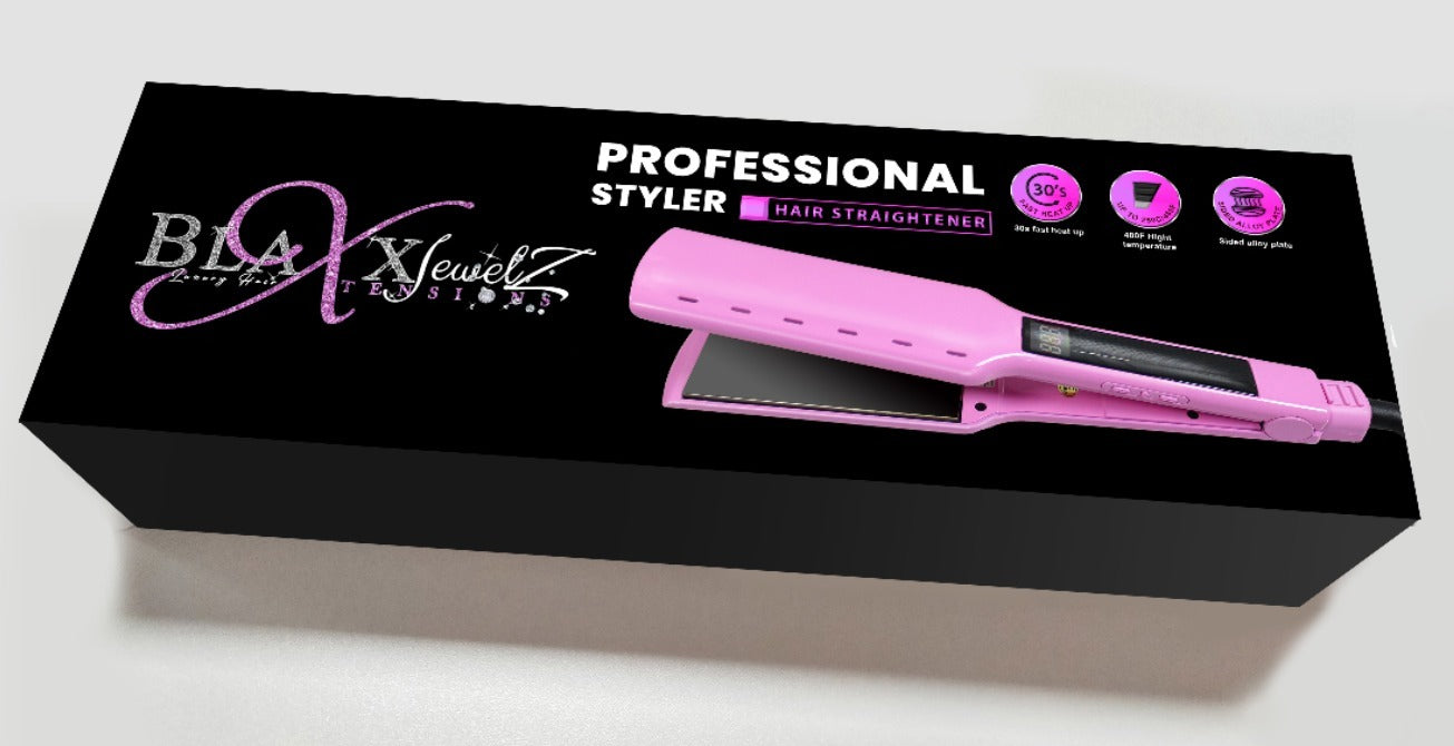 BLAXXJEWELZ PROFESSIONAL STRAIGHTENING TITANIUM ™ 2" ULTRA-THIN STRAIGHTENER