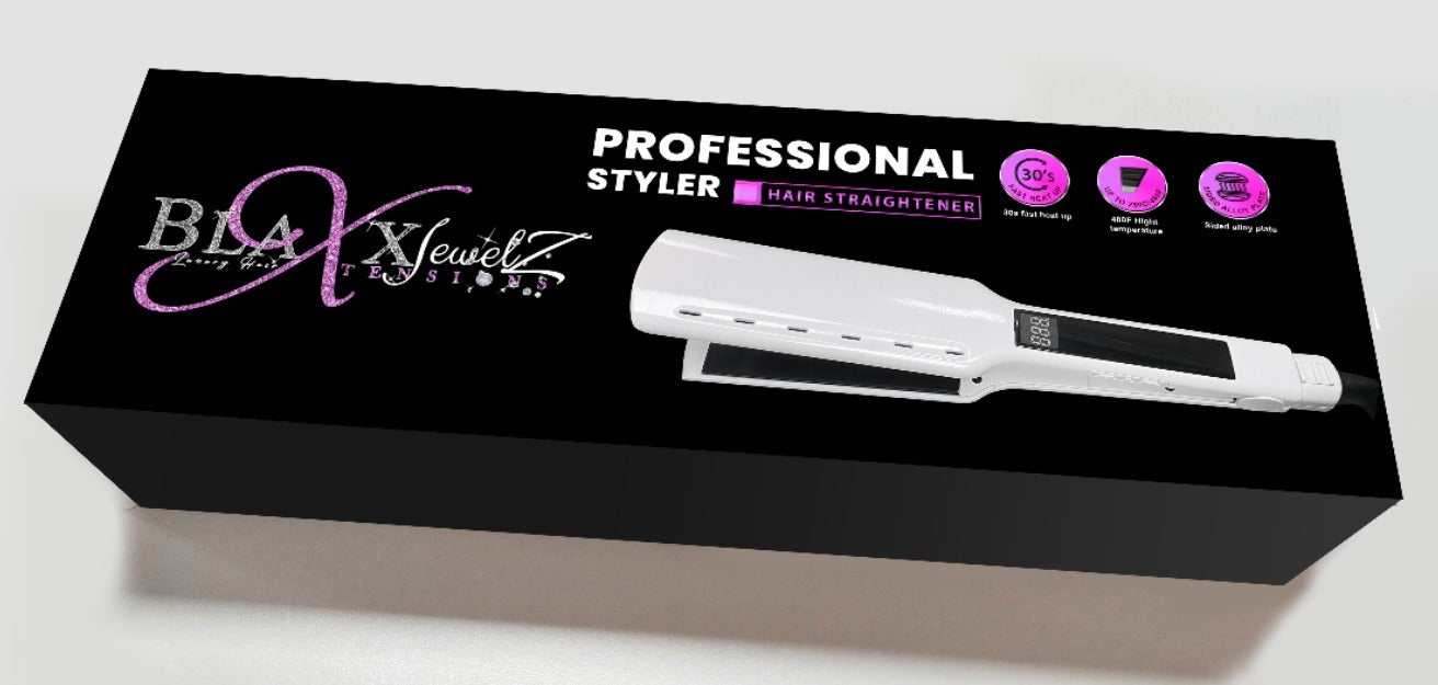 BLAXXJEWELZ PROFESSIONAL STRAIGHTENING TITANIUM ™ 2" ULTRA-THIN STRAIGHTENER