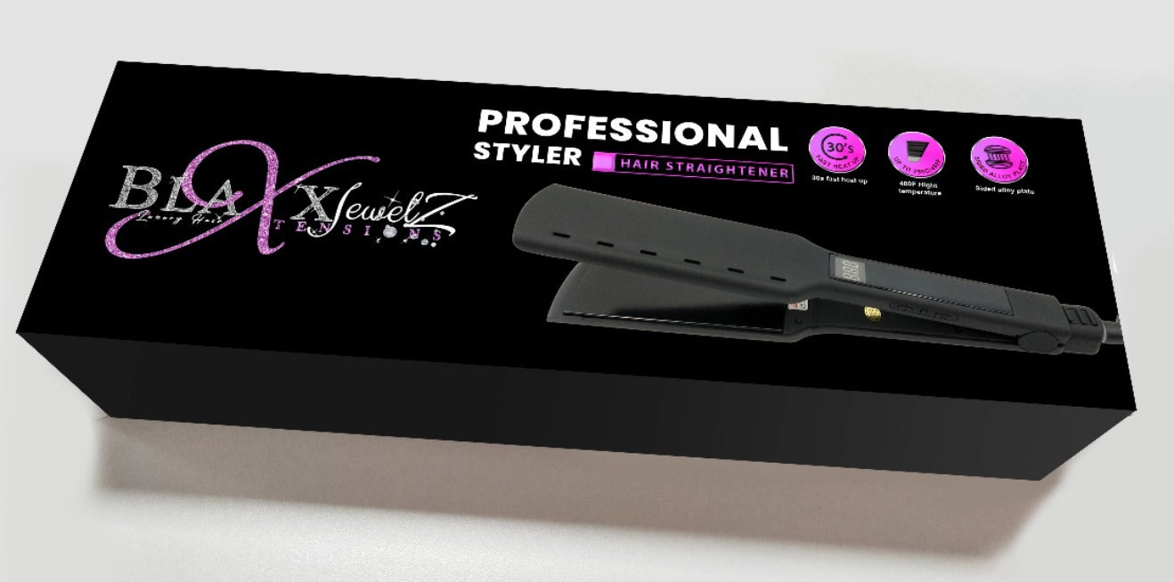 BLAXXJEWELZ PROFESSIONAL STRAIGHTENING TITANIUM ™ 2" ULTRA-THIN STRAIGHTENER