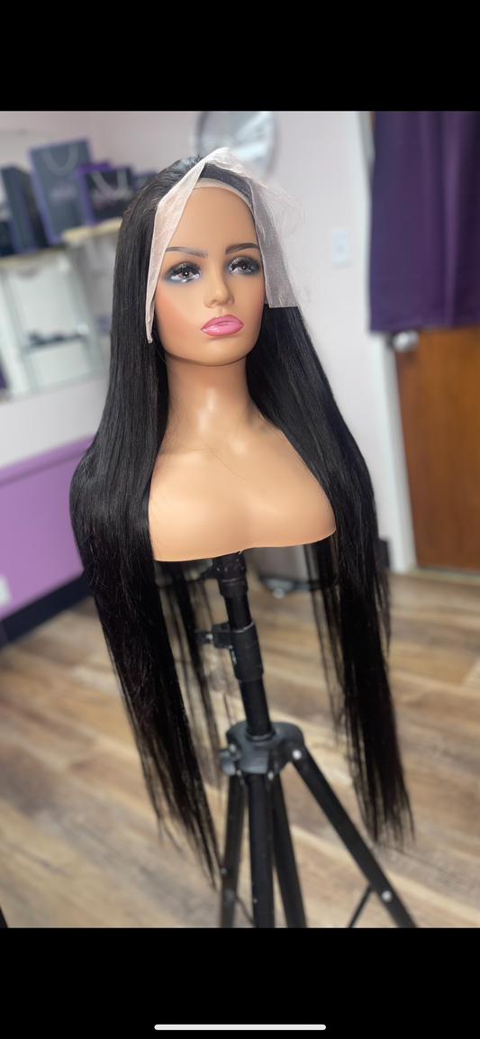 32 inch straight 13x6 frontal wig 180% density